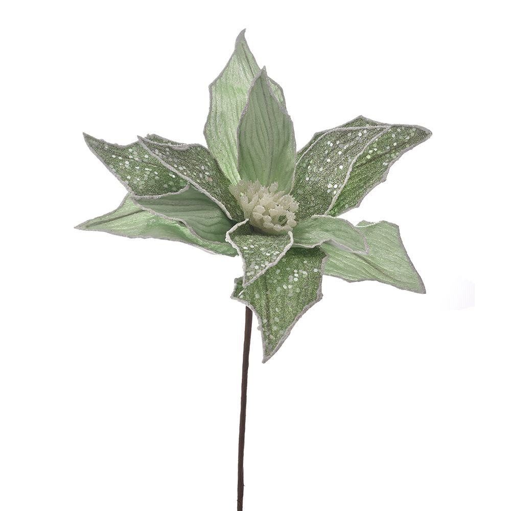 BOŽIĆNI CVET MINT SA ŠTRASOM 31*50 CM