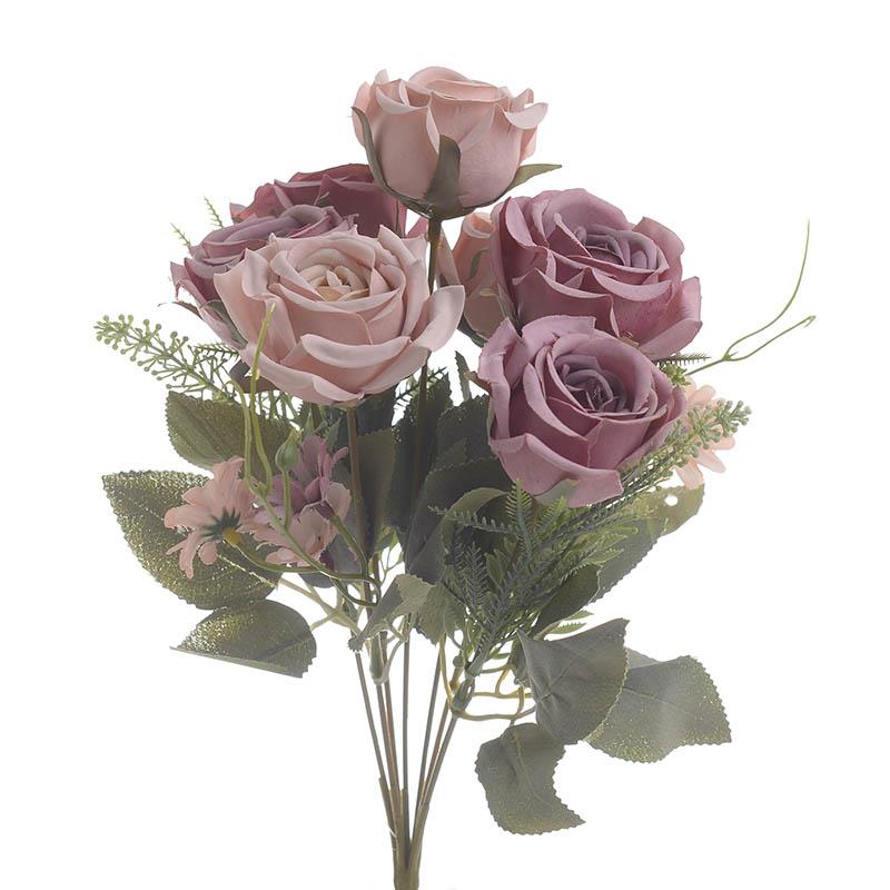 3850840046 BUKET RUŽA VEŠTAČKI ROZE 40 CM