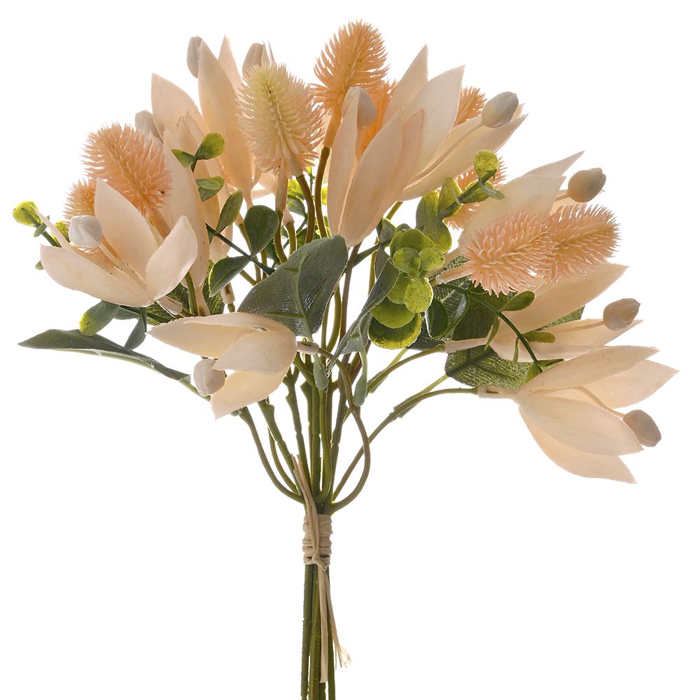 *BUKET VEŠTAČKIH MAGNOLIJA ROZE 35 CM