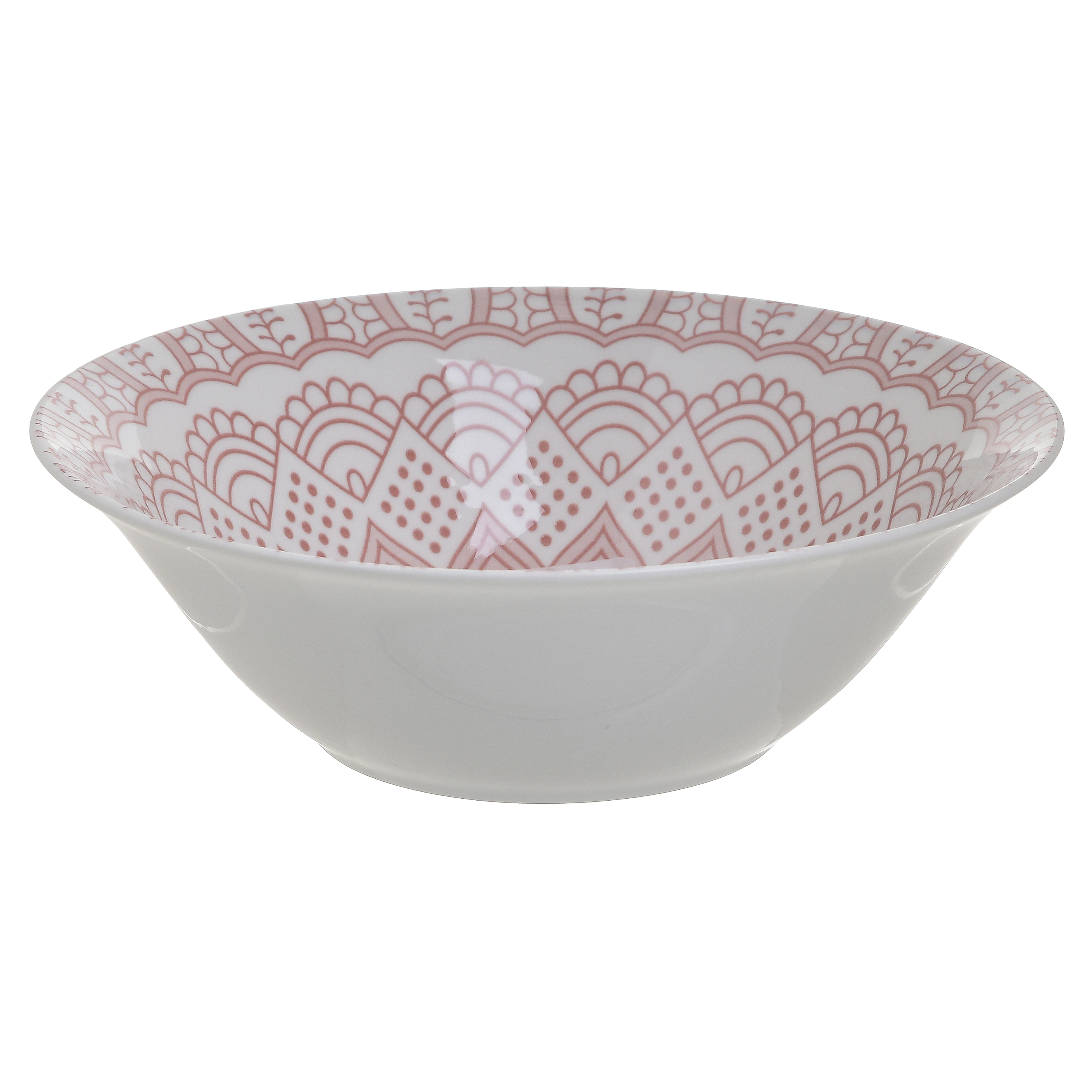 6600430022 ČINIJA OD PORCELANA CRVENO BELA 20 CM