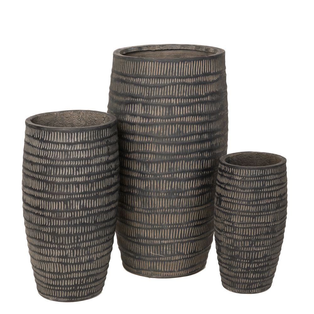 * ĆUP ZA CVEĆE CRNI CEMENTNI S/3  37*65 CM