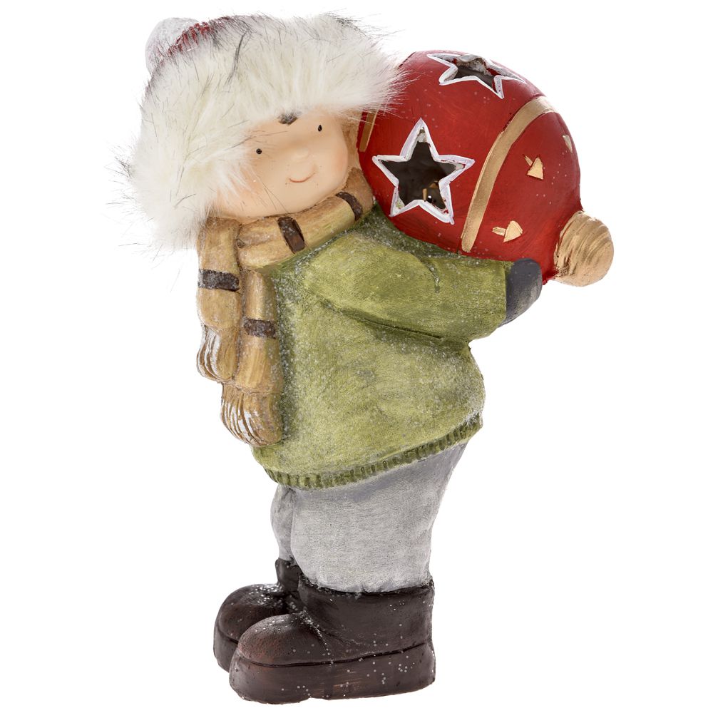 68454 YY DEČAK SA KUGLOM OD POLIREZINA 23*18*36 cm