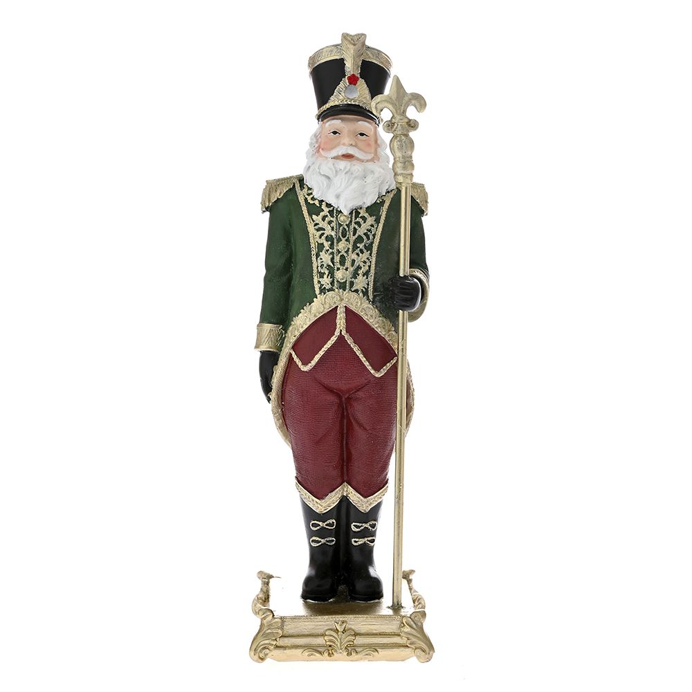 78294 DEDA MRAZ U VOJNIČKOM ODELU OD POLIREZINA 32 CM