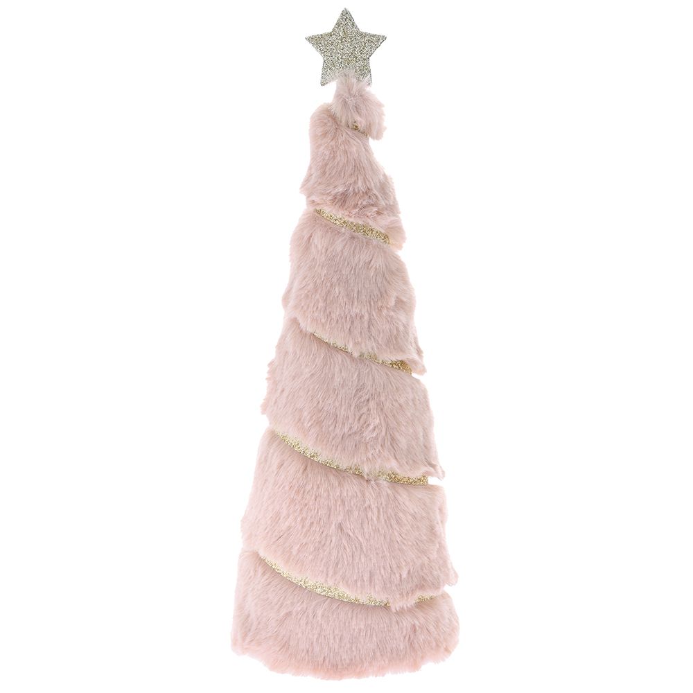 79626 DEKORATIVNA KUPA OBLOŽENA ROZE KRZNOM 11X30 CM