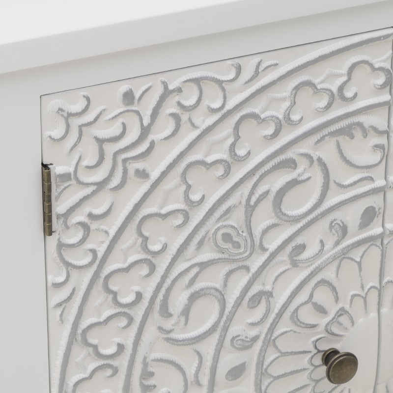 3509630006 DRVENA KOMODA BELA 65*30*86.5cm
