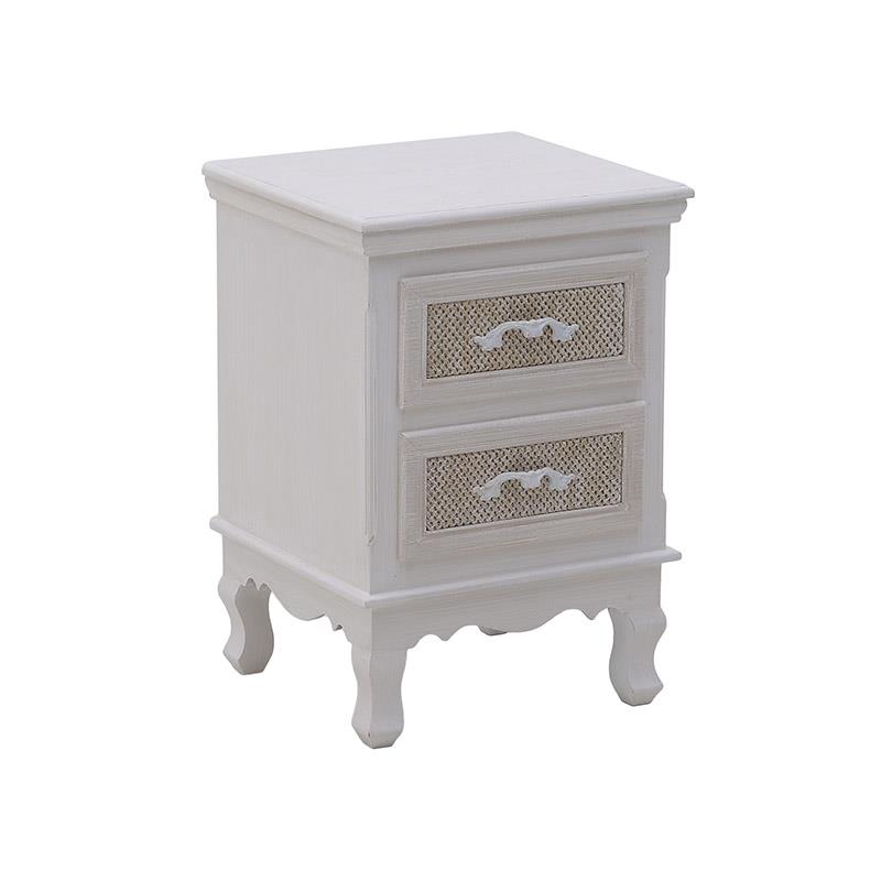 3501470105 DRVENA KOMODA KREM 37X34X53 CM