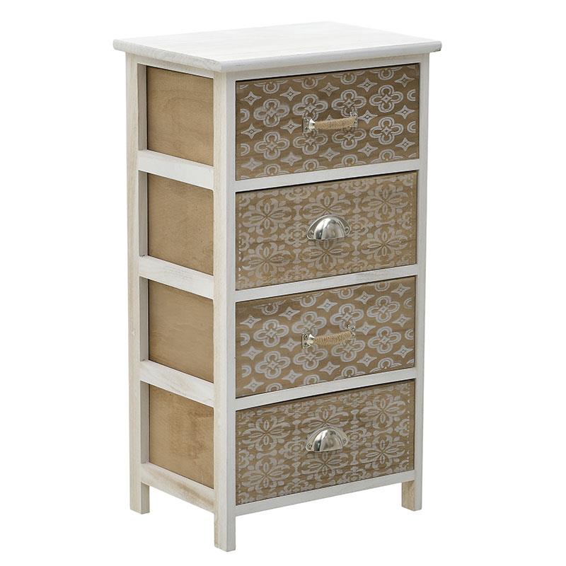6505280002 DRVENA KOMODA SA FIOKAMA 40X30X73 CM