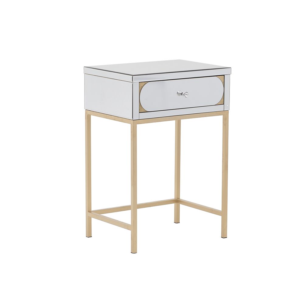 3502800021 DRVENA KOMODA SA OGLEDALIMA 55X40X68 CM