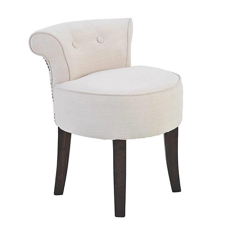 3504250125 DRVENA MINI FOTELJA TAPACIRANA PLATNOM BEŽ 45*44*60cm
