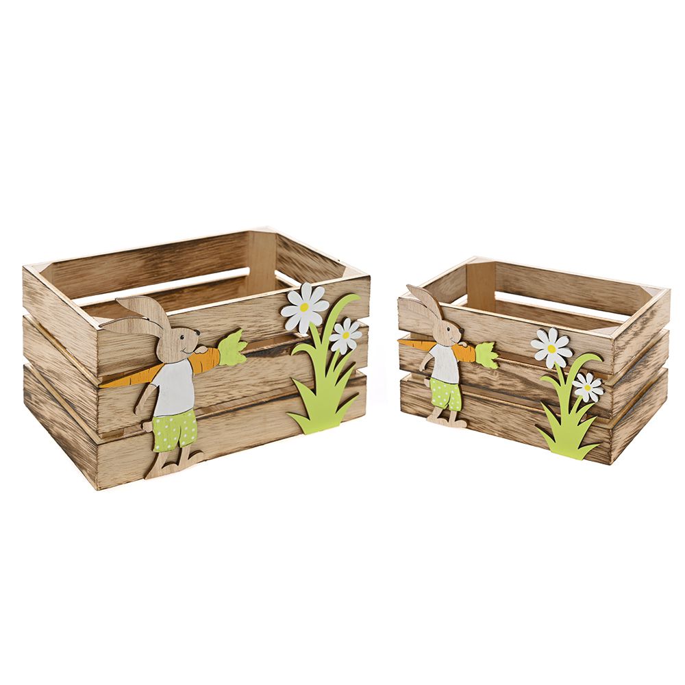 80833 DRVENE KORPICE ZEKE  SET 2 KOMADA 14X9X8/18X12X10 CM