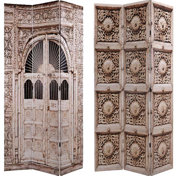 3506100139 PARAVAN DRVENI DVOSTRANI DEZEN VRATA 120x2x180cm