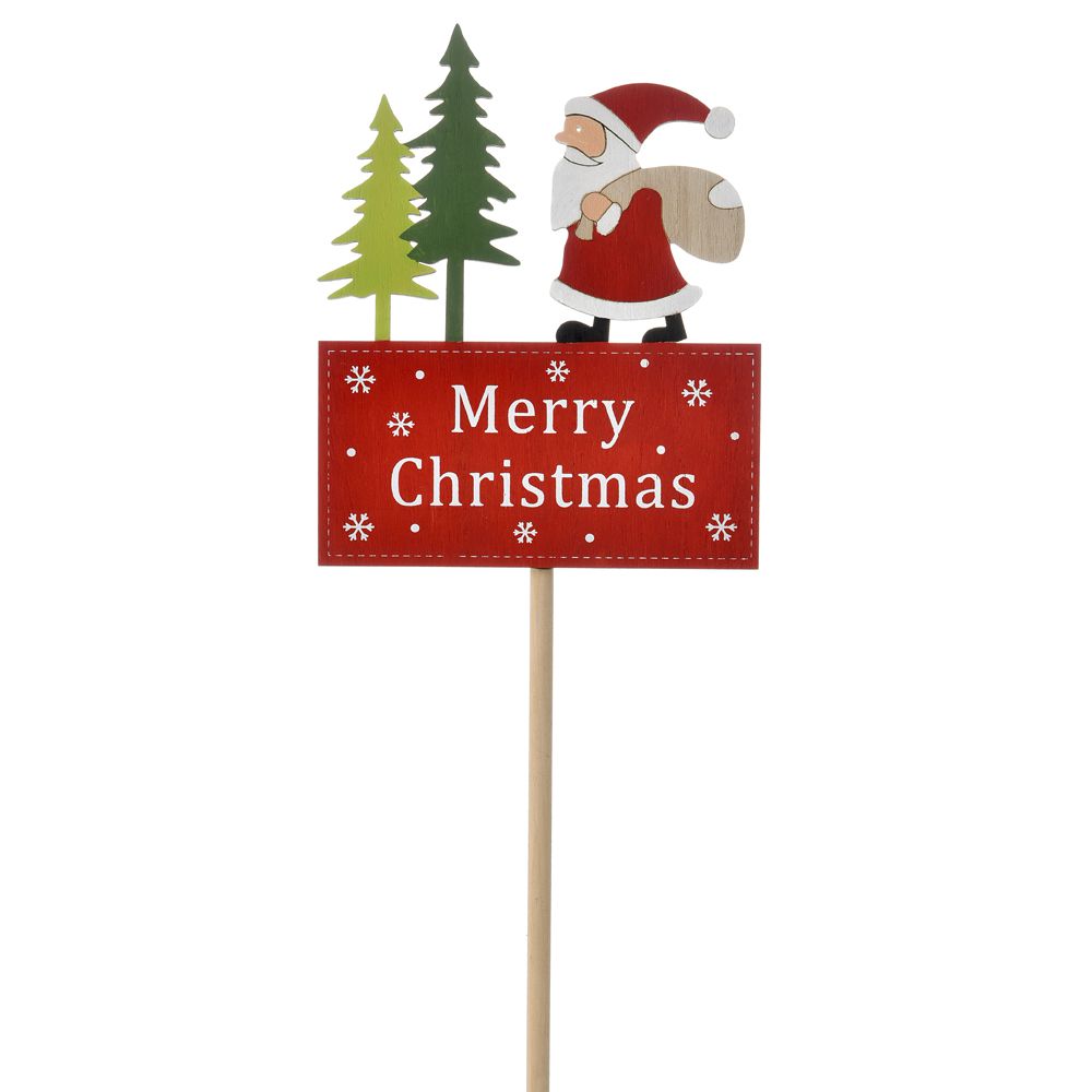 75320 DRVENI STIK TABLA MERRY CHRISTMAS SA DEDA MRAZOM 15X55 CM