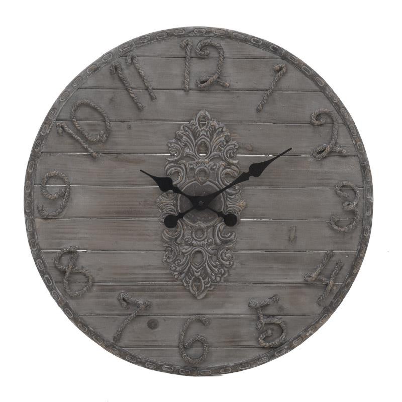3203960001 DRVENI ZIDNI SAT BRAON-BAKARNI ANTIK 60cm(3cm)