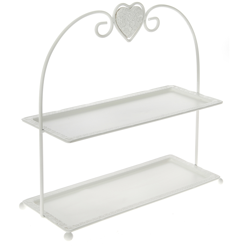 61419 ETAŽER METALNI BELI 34*14*36cm
