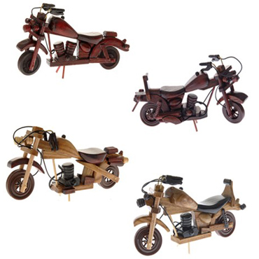 45569 DRVENA FIGURA U OBLIKU MOTORA 3 MODELA 20*11cm