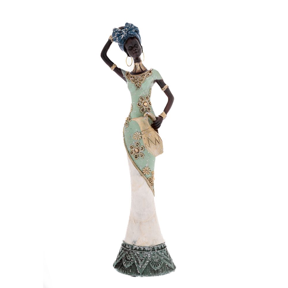 84753 FIGURA AFRIKANKA 10X7X34 CM