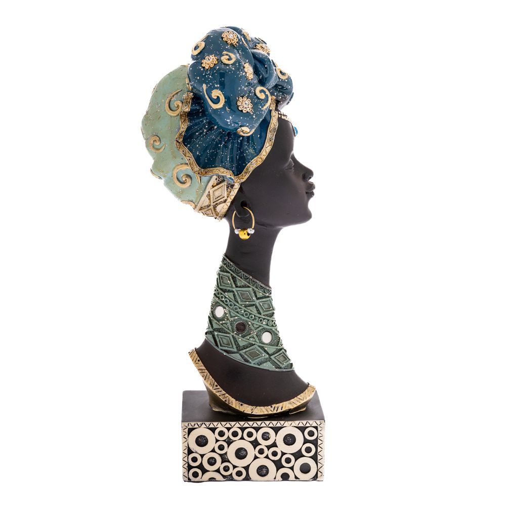 84755 FIGURA AFRIKANKA BISTA 10X12X32 CM