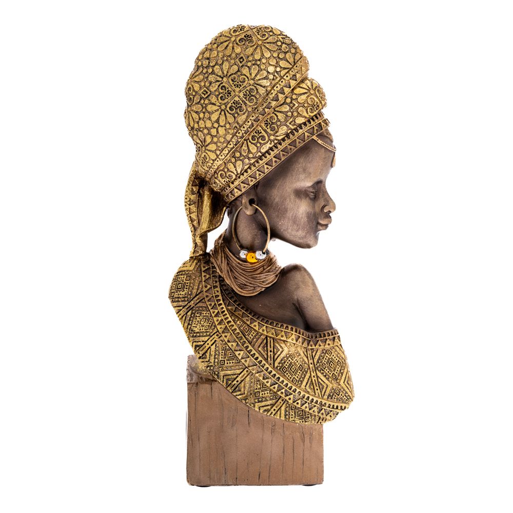 84757 FIGURA AFRIKANKA BISTA 14X8X33 CM