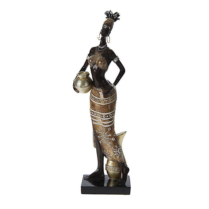 3705470417 FIGURA AFRIKANKA OD POLIREZINA 10*6*34cm