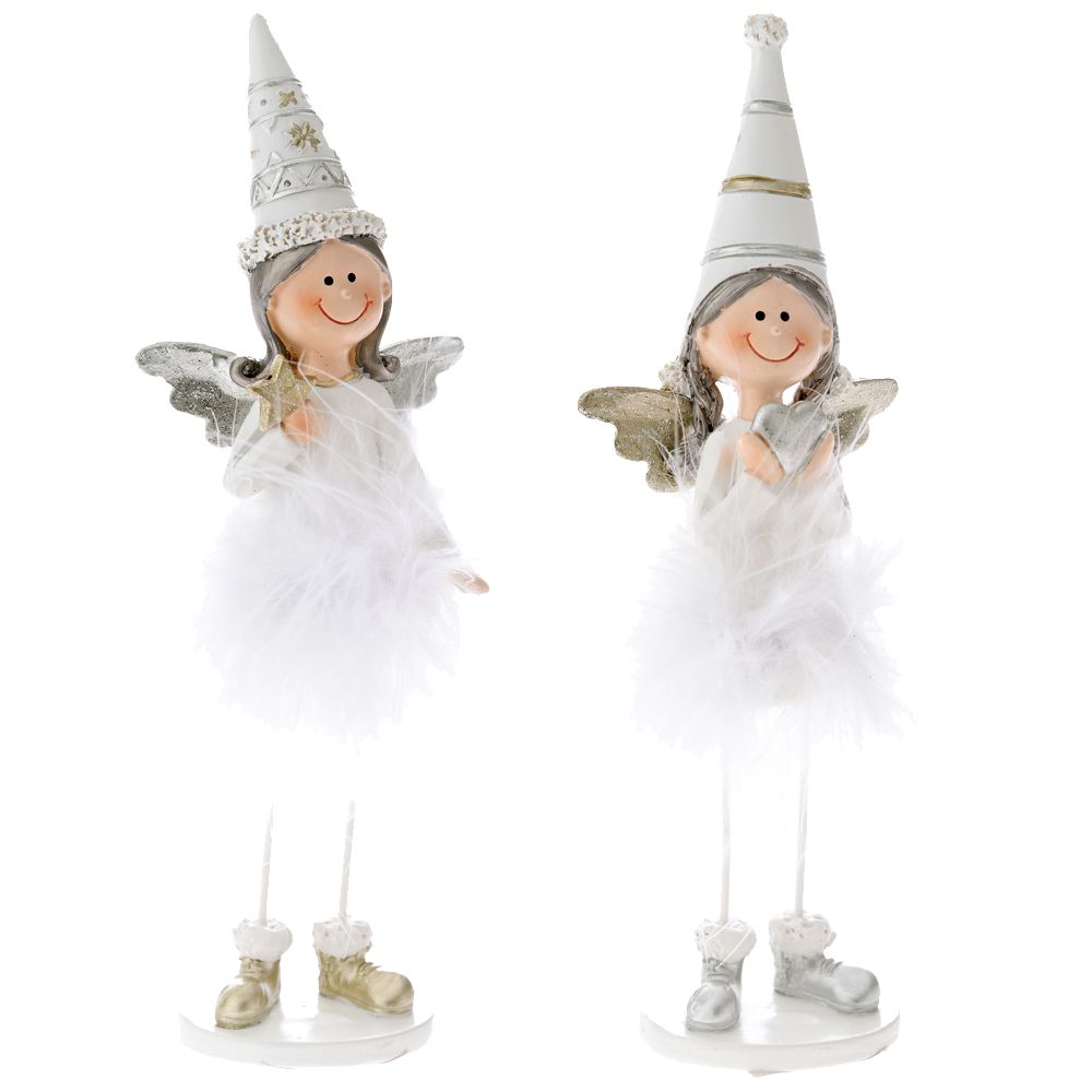 72162 FIGURA ANĐEO BELI OD POLIREZINA 20*19cm