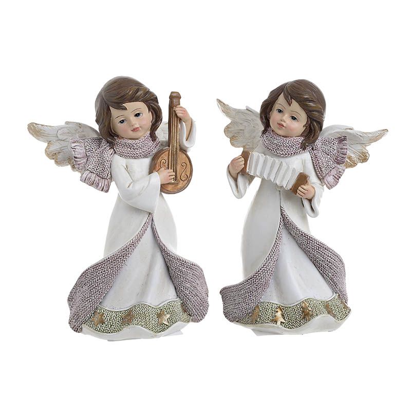 2701460168 FIGURA ANĐEO BELI OD POLIREZINA SET 2 MODELA