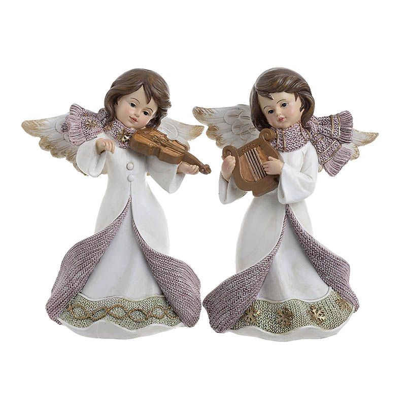 2701460167 FIGURA ANĐEO BELI OD POLIREZINA SET 2 KOMADA 