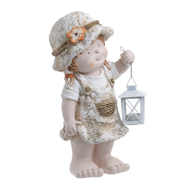 3701460350 FIGURA DEVOJCICA SA SVECNJAKOM 22*16*41