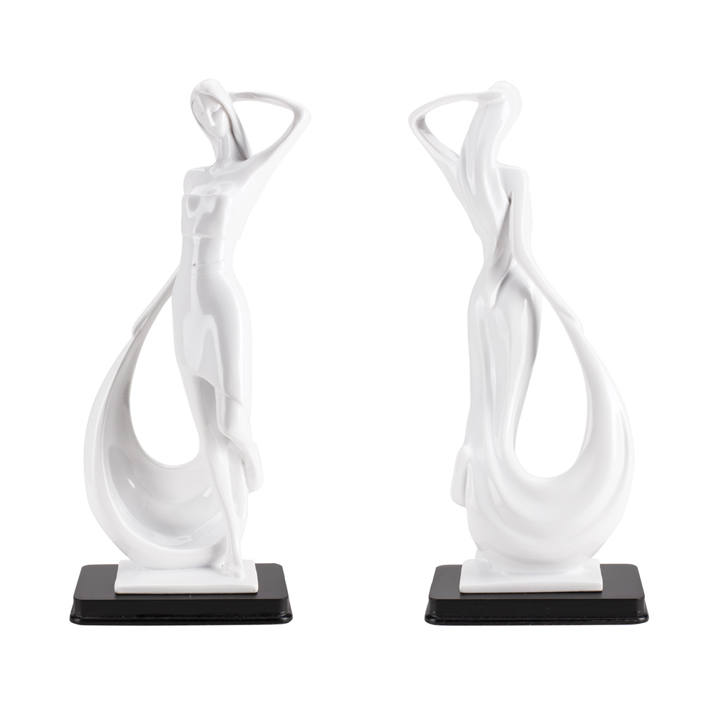D-131 FIGURA DEVOJKA BELA B 30*13*8 CM
