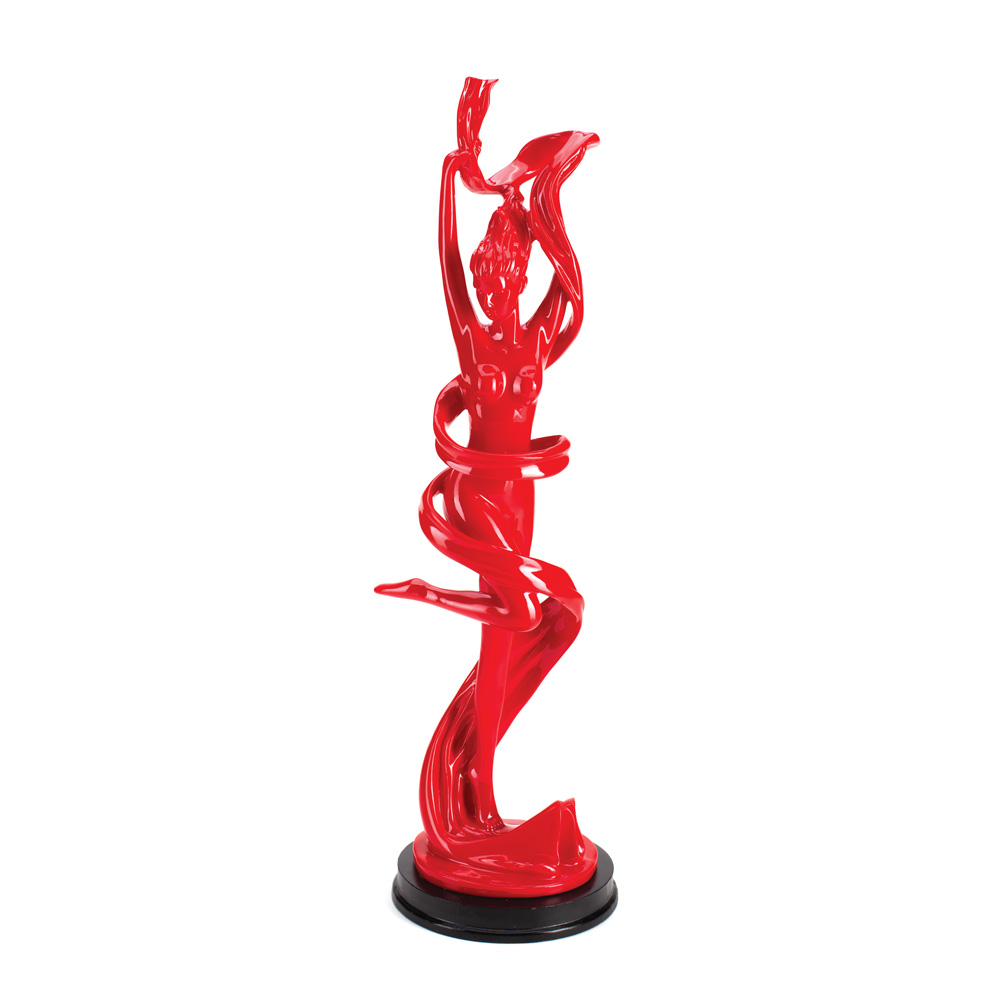 D-133 FIGURA DEVOJKA CRVENA-A, BELA-B, CRNA-C 37X10 CM