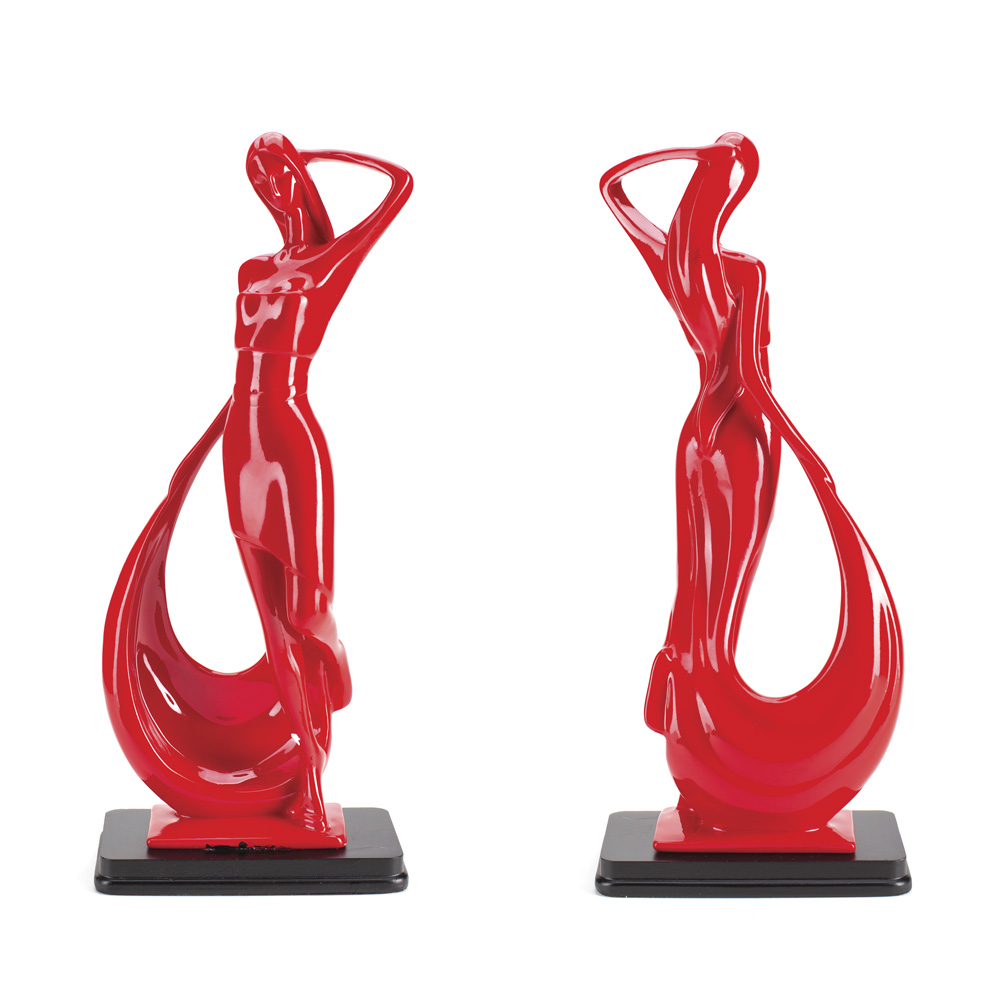 D-131 FIGURA DEVOJKA CRVENA A 30X13X8 CM