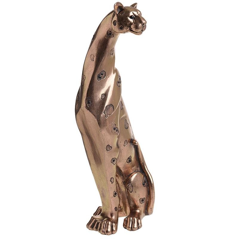 3703010003 FIGURA LEOPARD OD POLIREZINA BRONZANA 