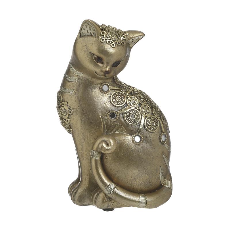 3705470854 FIGURA MACA ZLATNA OD POLIREZINA 10X7X17 CM
