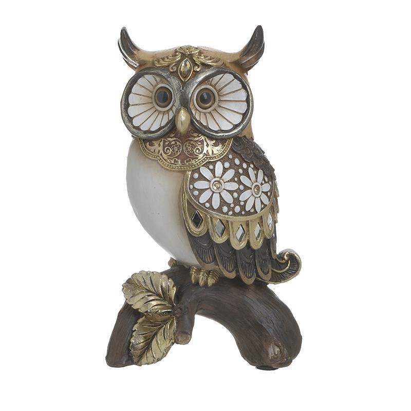 3705470861 FIGURA SOVA OD POLOIREZINA 10X8X17 CM