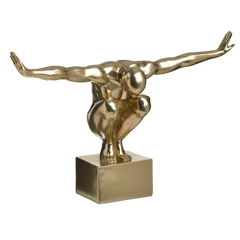 3707720057 FIGURA ZLATNA OD POLIREZINA 47X18X33 CM