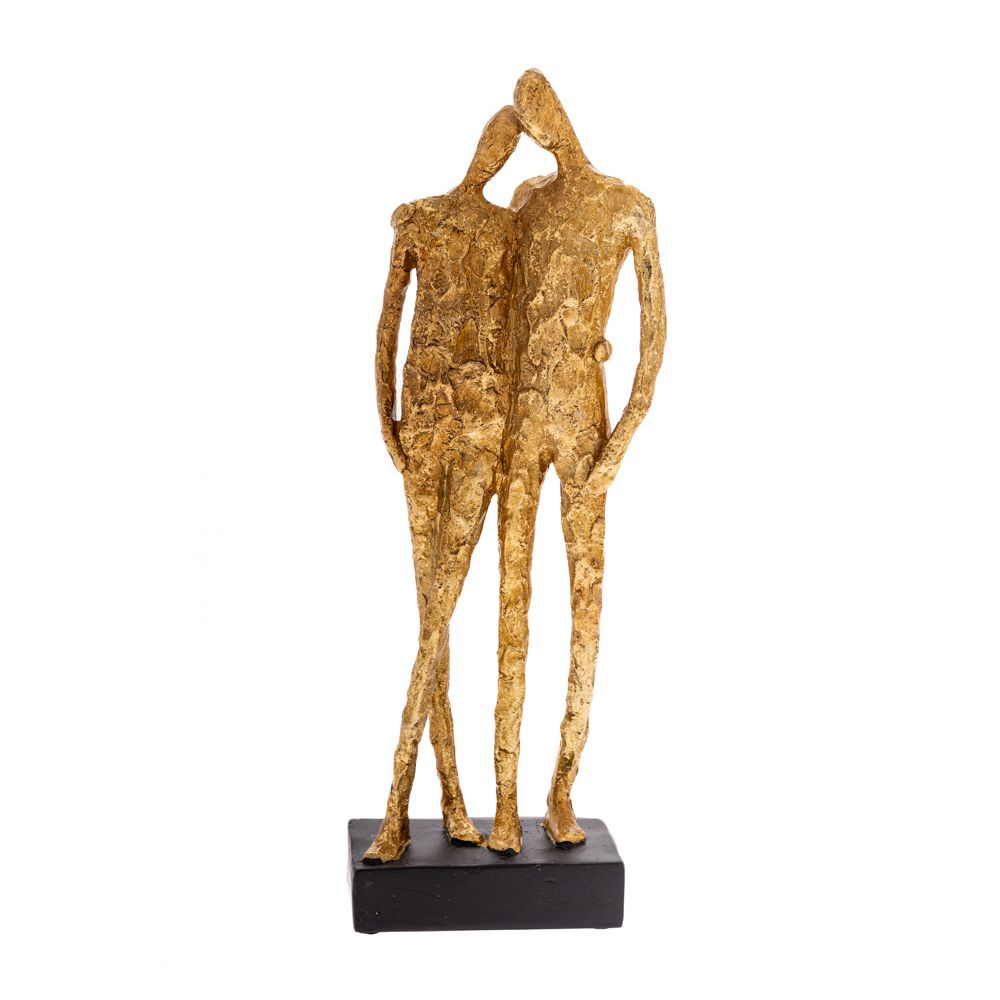 84560 FIGURA ZLATNA PAR OD POLIREZINA 12X6X37 CM