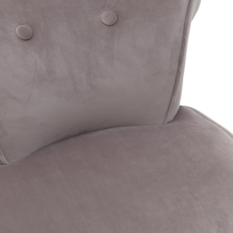 3501040290 FOTELJA MINI DRVENA TAPACIRANA PLIŠEM U ROZE BOJI 50*52*58cm