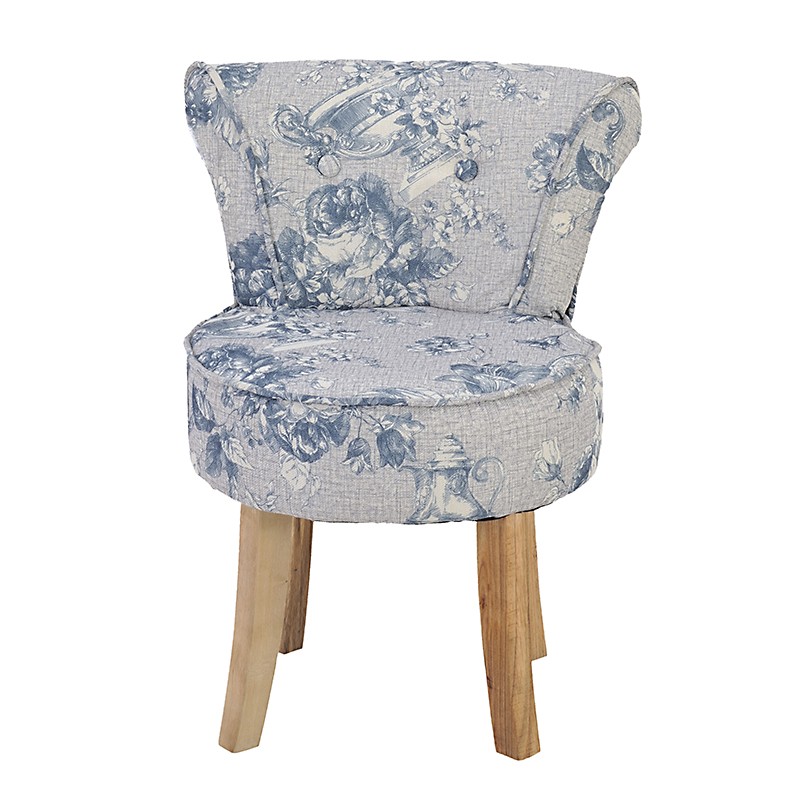 3502910023 MINI FOTELJA TAPACIRANA DEZEN RUŽE TEGET-BELA 94*48*58cm