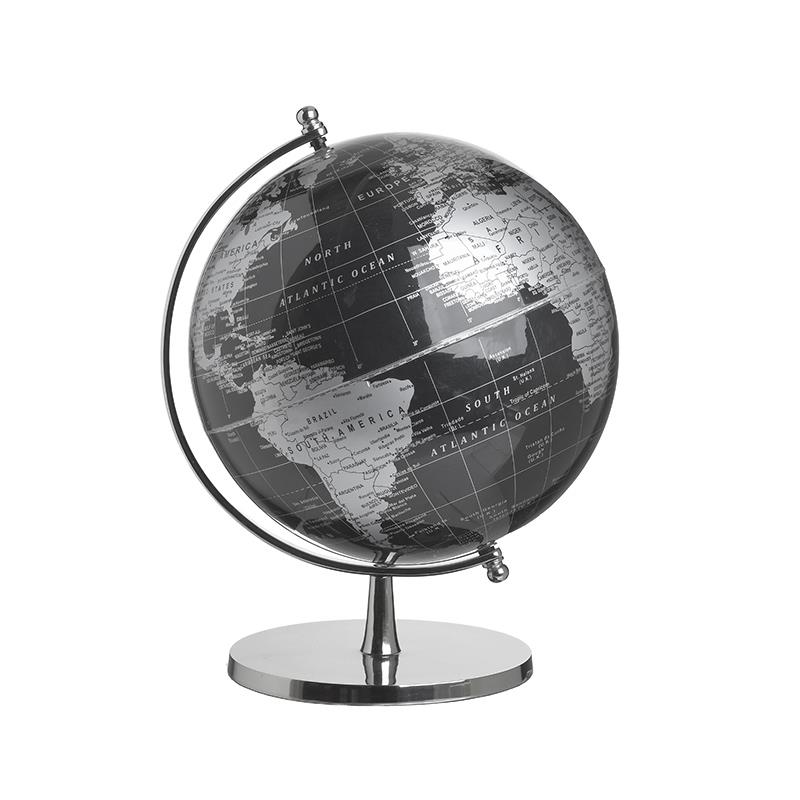 3702060057 GLOBUS CRNO SREBRNI METAL PLASTIKA 26X25X35 CM