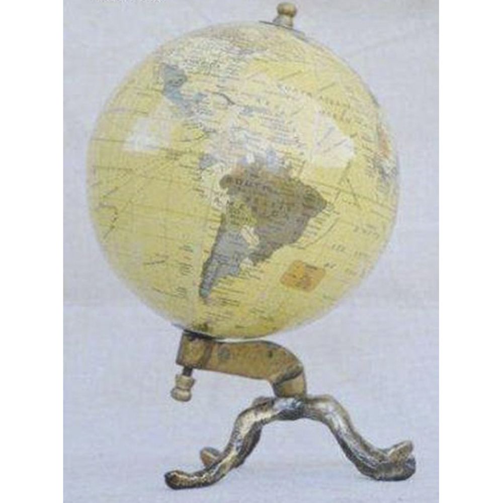 73381 GLOBUS NA METALNOM POSTOLJU 17*27 CM