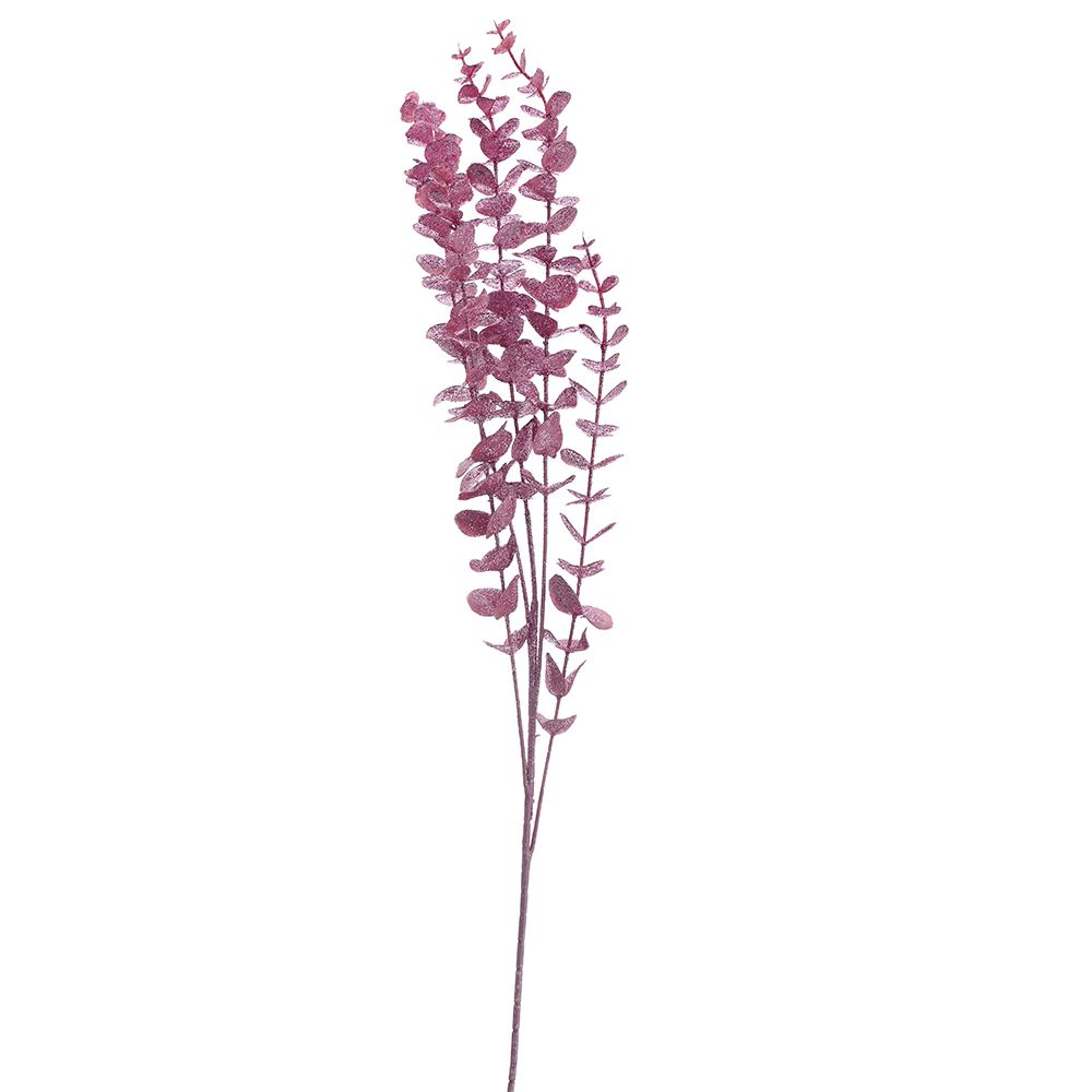 GRANČICA EUKALIPTUSA ROZE SA ŠTRASOM 86 CM