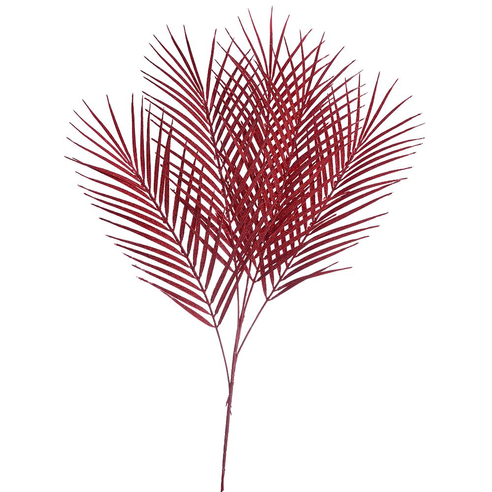 GRANČICA PALME CRVENA SA ŠTRASOM 97 CM