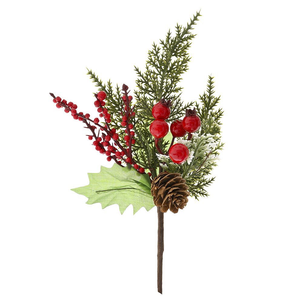 79759 GRANČICA SA CRVENIM BOBICAMA 25 CM