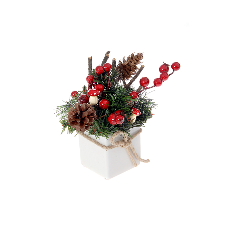  IKEBANA SA CVEĆEM U KERAMIČKOJ SAKSIJI 