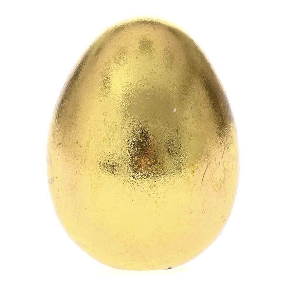 77169 JAJE ZLATNO OD POLIREZINA 6.5X6.5X6 CM