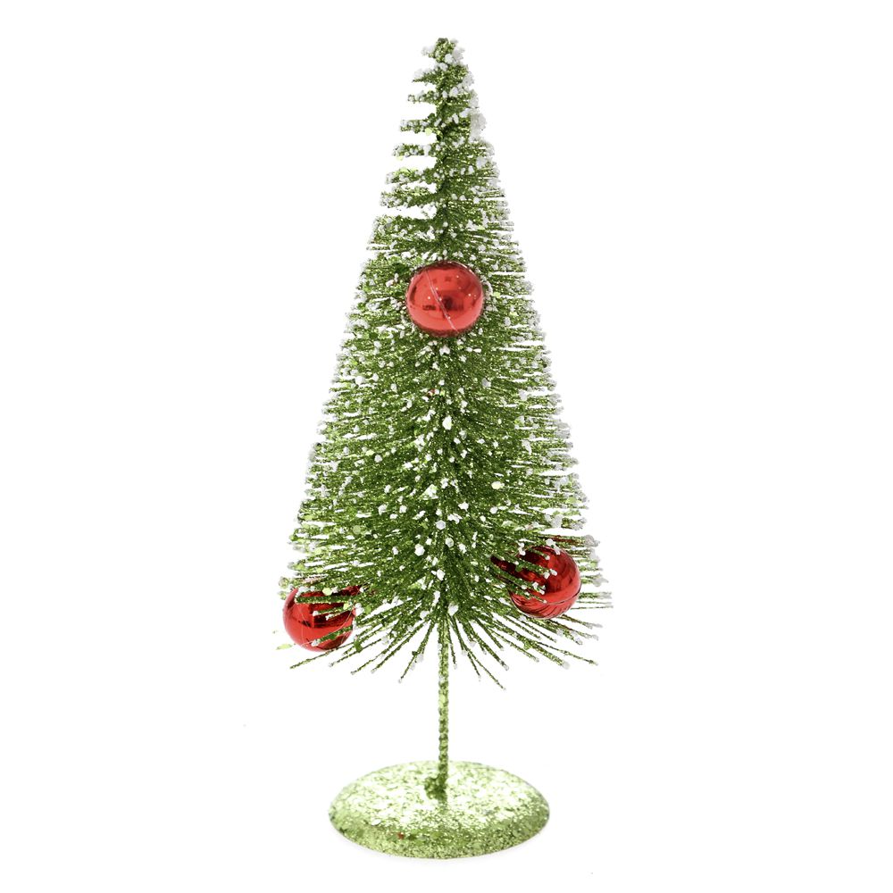 71791 JELKA SA SNEGOM I KUGLICAMA 22cm