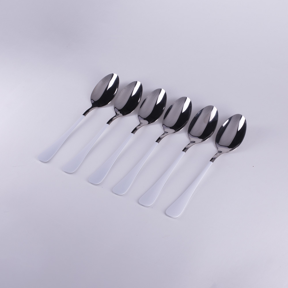 D-629 KAŠIKE BELO SREBRNE S/6 20 CM