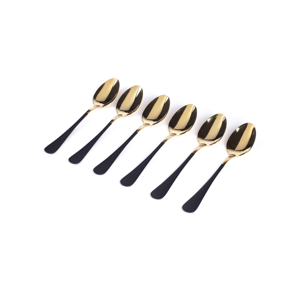 D-625 KAŠIKE S/6 ROZE, CRNE, BELE 20 CM