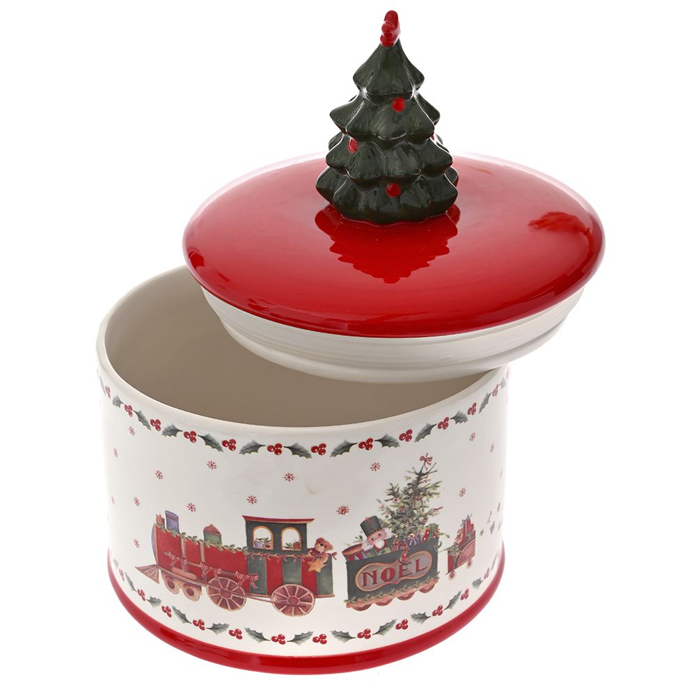 78259  KERAMIČKA TEGLA CRVENO BELA DEZEN VOZ 16X19 CM