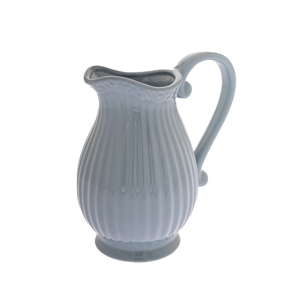 84505 KERAMIČKA VAZA BOKAL SIVA 20 CM