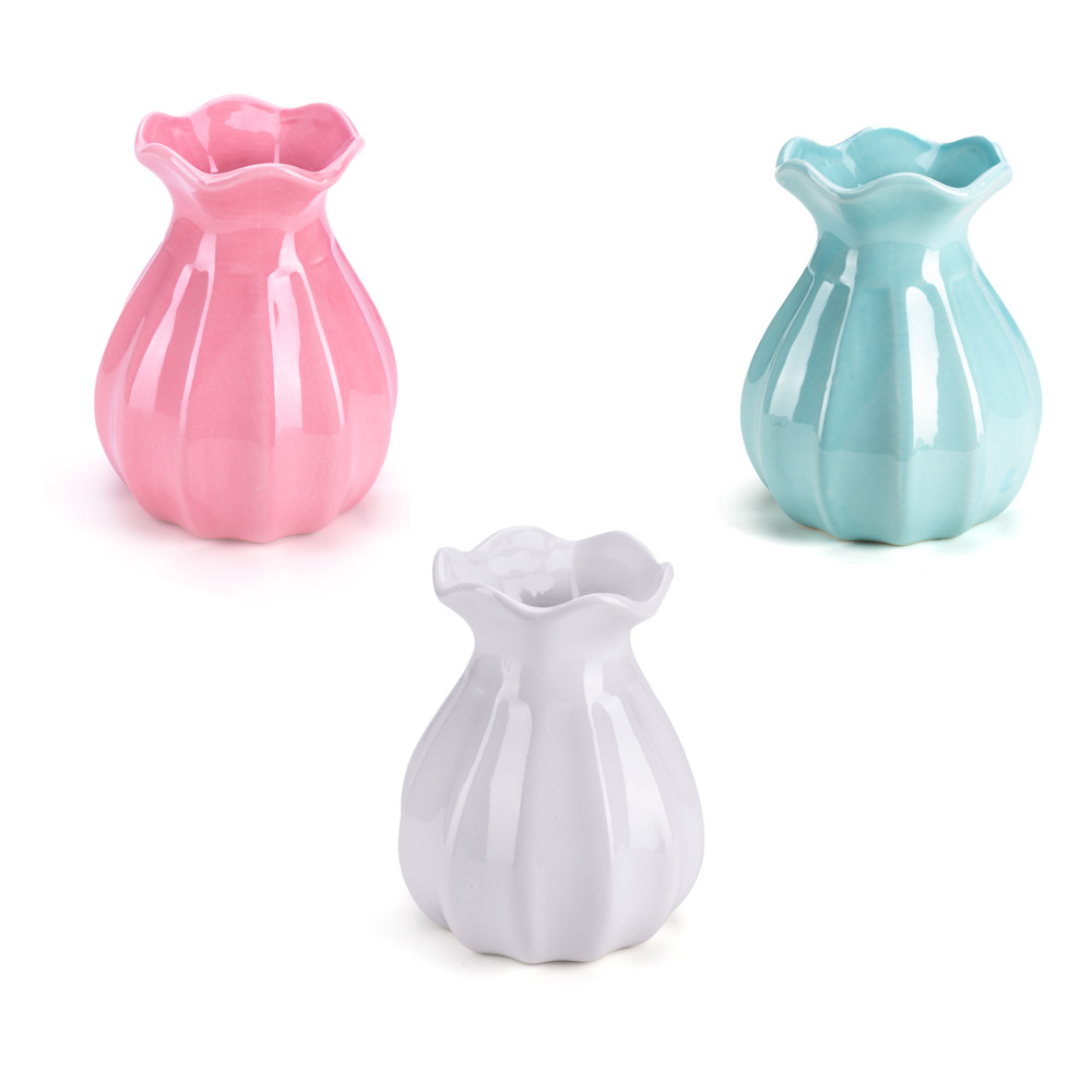 D-312 KERAMIČKA VAZNA ROZE 15 CM